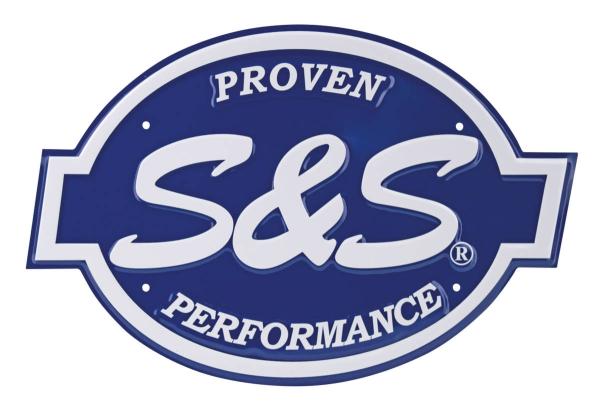 S&S LOGO METALLSCHILD