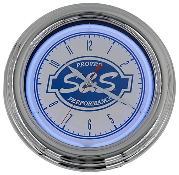 S&S 12.5" NEON CLOCKS - S&S CYCLE