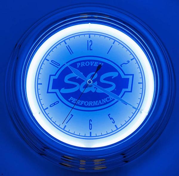 S&S 12.5" NEON CLOCKS