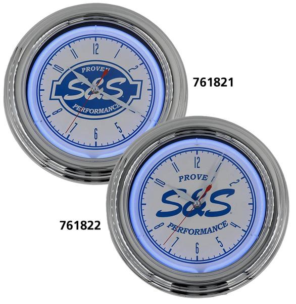 S&S 12.5" NEON CLOCKS