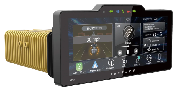 Soundstream V2 Radio With Apple Car Play & Android Auto 1998-2013