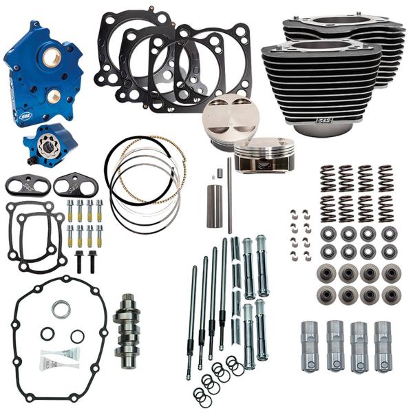 S&S 124CI, 128CI, 129CI & 132CI POWER PACKAGES FÜR MILWAUKEE EIGHT - S&S CYCLE