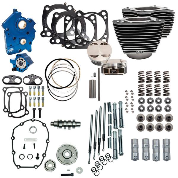 S&S 124CI, 128CI, 129CI & 132CI POWER PACKAGES FÜR MILWAUKEE EIGHT - S&S CYCLE