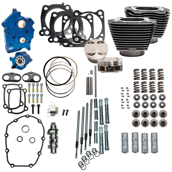 S&S 124CI, 128CI, 129CI & 132CI POWER PACKAGES FÜR MILWAUKEE EIGHT - S&S CYCLE