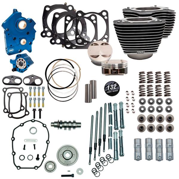 S&S 124CI, 128CI, 129CI & 132CI POWER PACKAGES FÜR MILWAUKEE EIGHT - S&S CYCLE