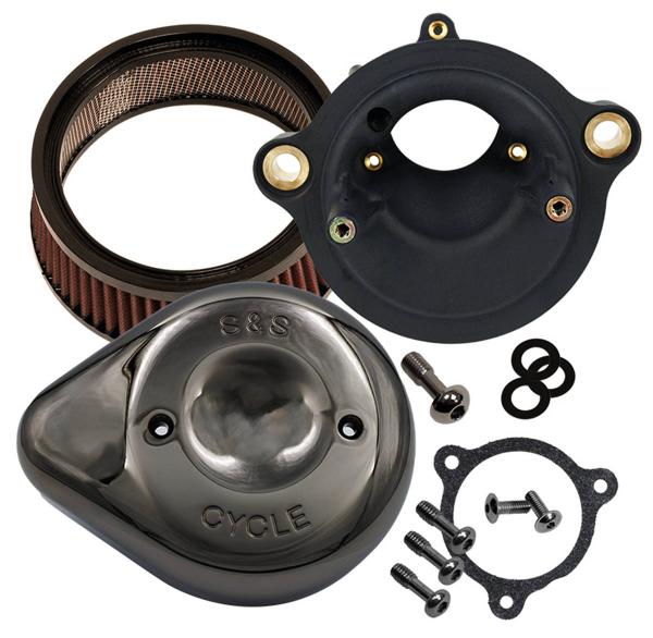 S&S STEALTH DARK CHROME TEARDROP LUFTFILTER KIT - S&S CYCLE