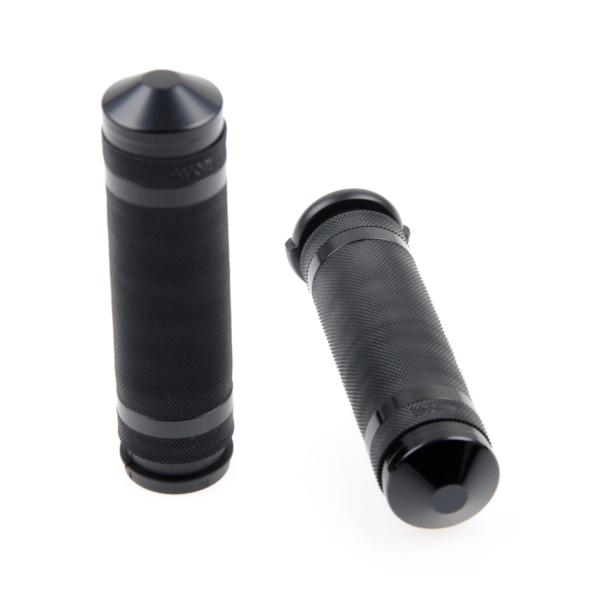 Cult-Werk 1" / 25.4mm Grooved Lenker grips. schwarz – 08-25 H-D with e-throttle (excl