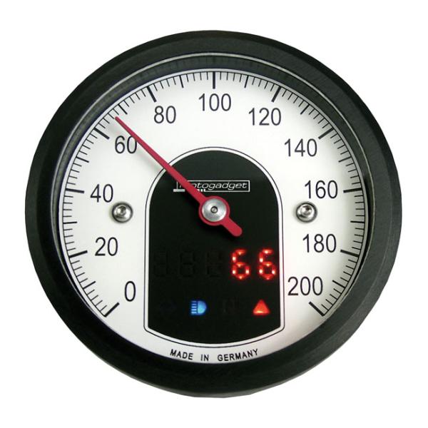 Motogadget - Motoscope Tiny. Standard. Black bezel - Tachometer Speedometer