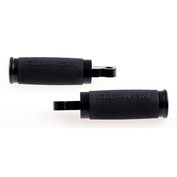 Cult-Werk ''Racing'' rider foot & shift peg set. glänzend schwarz – All traditional H-D male mount