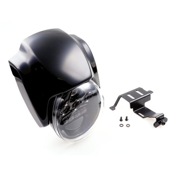 Cult-Werk, headlamp & mask kit ''NRS style. Gloss black