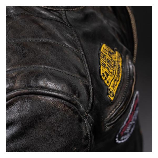 Holy Freedom Zero Evo Jacket Black - Motorrad Lederjacke in Schwarz