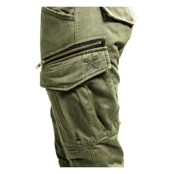 John Doe Stroker Cargo XTM Pants Oliv Grün Motorrad Textilhose Unisex size