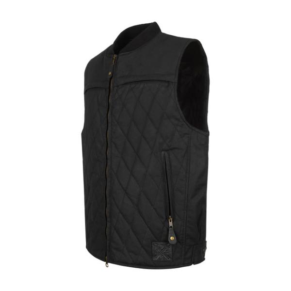 John Doe Lowrider Wax Vest Black - John Doe Lowrider Wachsweste Schwarz Weste