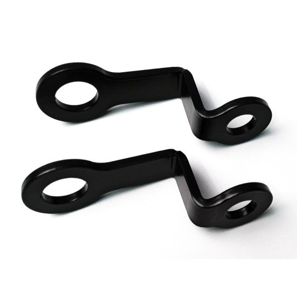 Cult-Werk Blinker mount Set. hinten. Double angled. schwarz – 91-17 Dyna; 86-22 XL Sportster; 02-17 V-Rod; Night Rod Special; Muscle; VRSCR (NU)