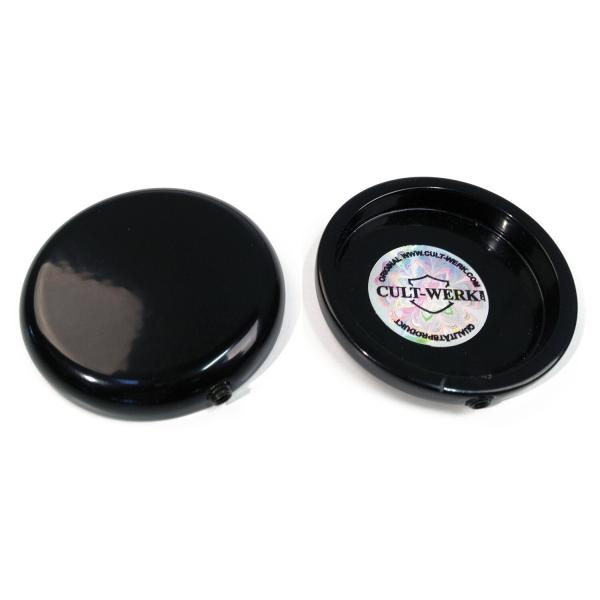 Cult-Werk 2-teilig fork tube cap bolt Abdeckungsset – 88-15 XL Sportster; 16-22 XL883 models (NU)