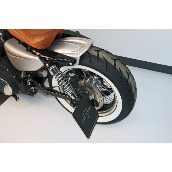 Cult-Werk side mount Kennzeichenhalter. Austria – 57-22 XL Sportster (NU)