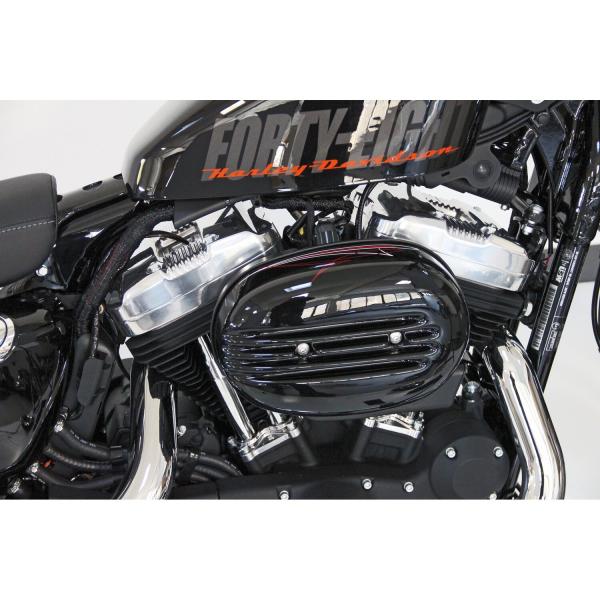 Cult-Werk Luftfilter Abdeckung. Finned – 04-20 XL Sportster with stock oval air cleaner (NU)