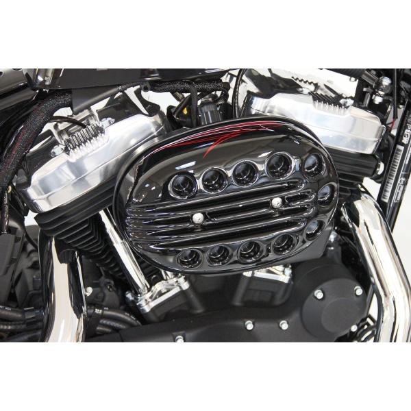 Cult-Werk Luftfilter Abdeckung. Slotted – 04-20 XL Sportster with stock oval air cleaner (NU)
