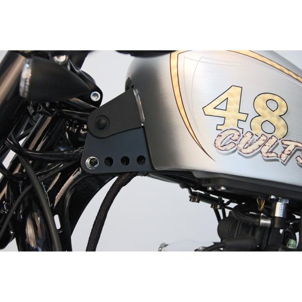 Cult-Werk gas Tank lift Set. glänzend schwarz – 04-22 XL Sportster (NU)