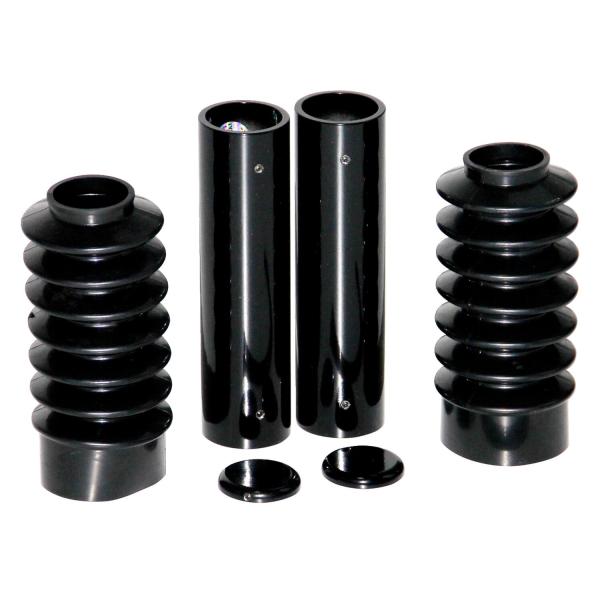 Cult-Werk 6-teilig Gabelrohr-Abdeckungsset. glänzend schwarz – 04-22 Sportster (excl
