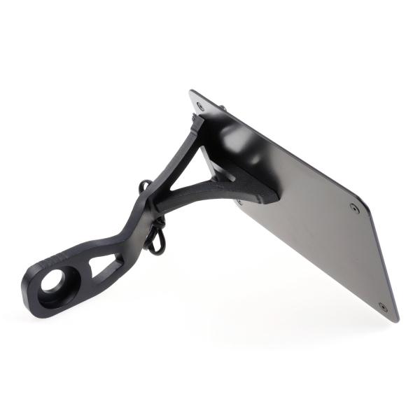 Cult-Werk seitlicher Kennzeichenhalter, schwarz, Niederlande 210 × 143 mm – Indian Scout, Baujahre 2015–2021