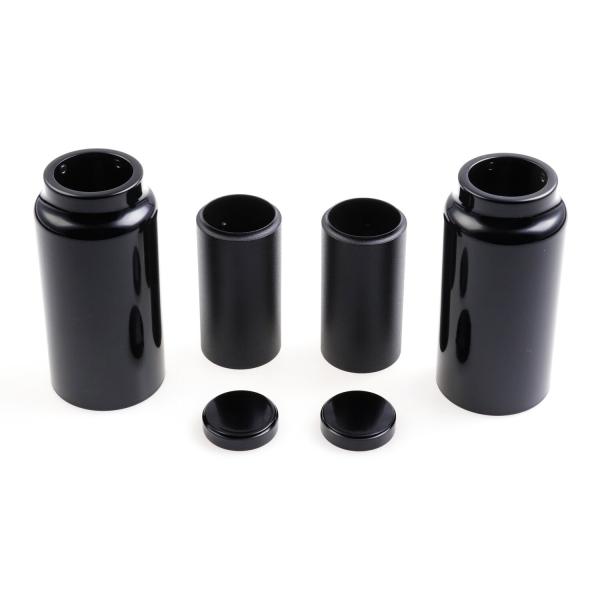 Cult-Werk 6-piece fork tube Abdeckungsset Medium. glänzend schwarz – 18-24 Indian Scout Bobber