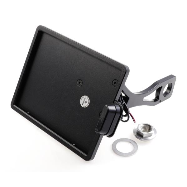 Cult-Werk side mount Kennzeichenhalter. schwarz. Austria – 15-17 Dyna (NU)