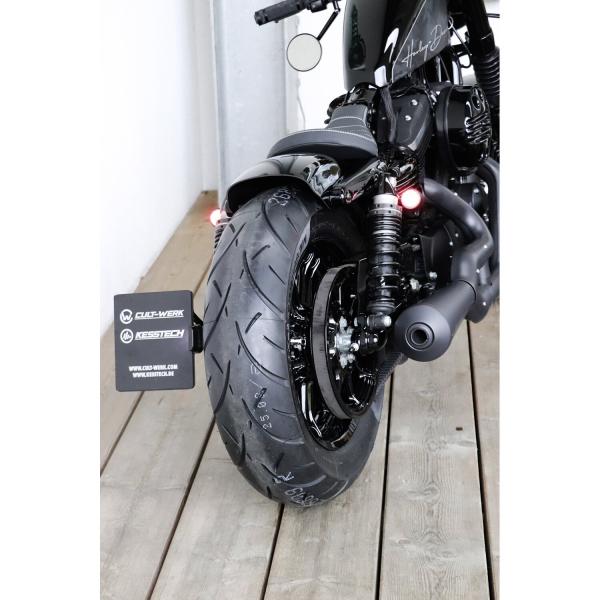 Cult-Werk XL Sportster Heckfender ''Low''. glänzend schwarz – 04-22 XL Sportster (NU)