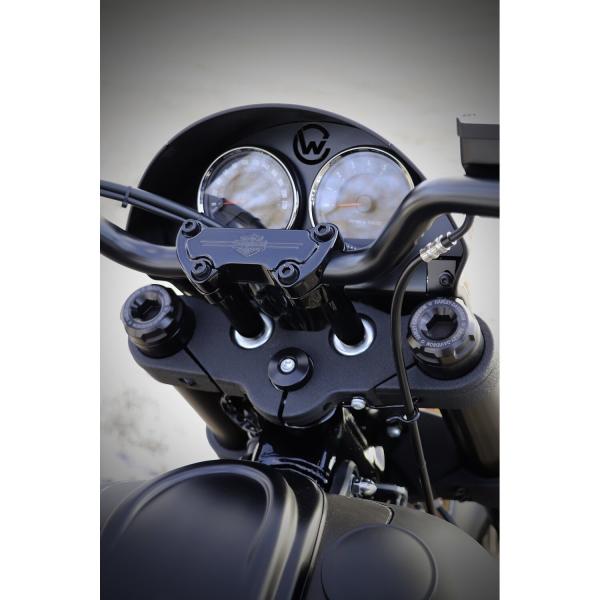 Cult-Werk Low Rider dash Abdeckungsset. glänzend schwarz – 18-20 FXLR Low Rider 107; 20-21 FXLRS Low Rider S 114 (NU)