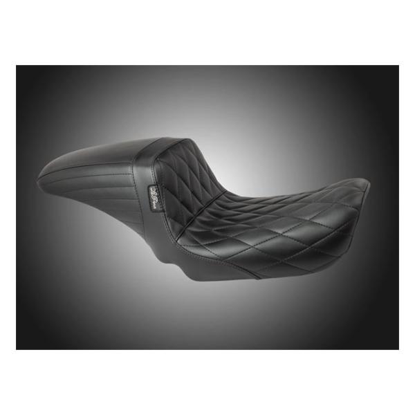 LePera, KickFlip-Solositz. Diamantstich Clubstyle Club Style Sitz für Harley Davidson 96-03 Dyna (Excl. FXDWG)