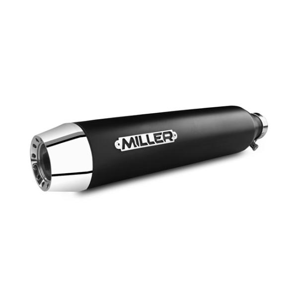 MILLER Exhaust für legalen Sound, Slip-On und Komplett-Auspuffanlagen von MILLER Exhaust für Harley-Davidson®, Indian, Suzuki, Triumph, Honda, Kawasaki, Yamaha und Victory