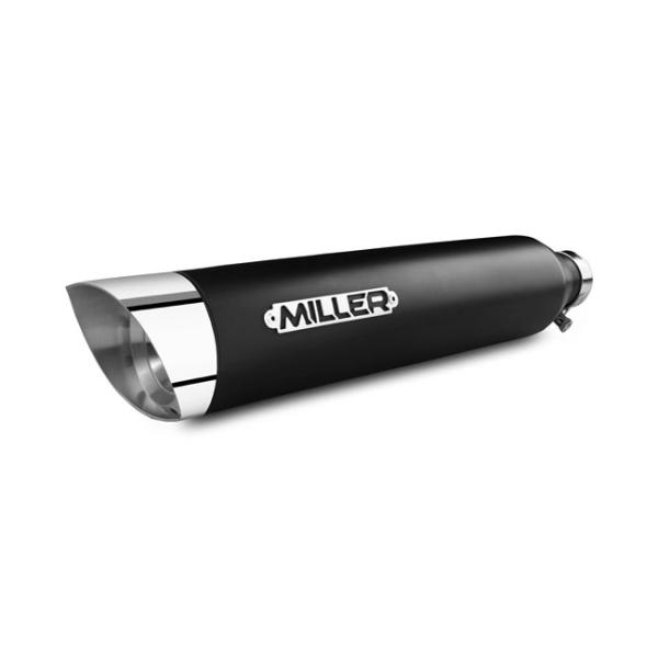 MILLER Exhaust für legalen Sound, Slip-On und Komplett-Auspuffanlagen von MILLER Exhaust für Harley-Davidson®, Indian, Suzuki, Triumph, Honda, Kawasaki, Yamaha und Victory