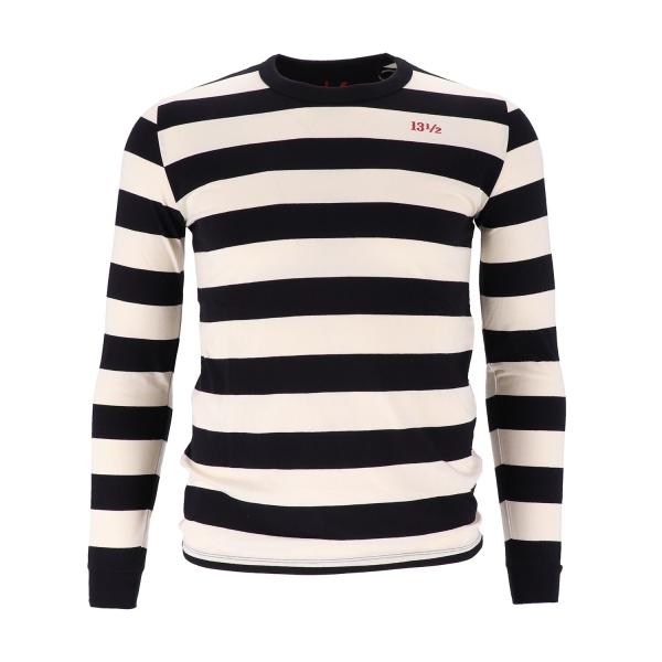 13 1/2 Behind Bars long sleeve white/black, Size L