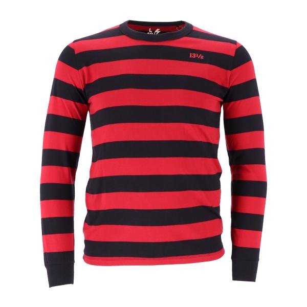 13 1/2 Behind Bars long sleeve red/black, Size M