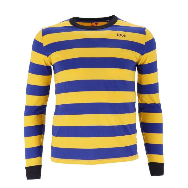 13 1/2 Behind Bars long sleeve yellow/blue, Size M