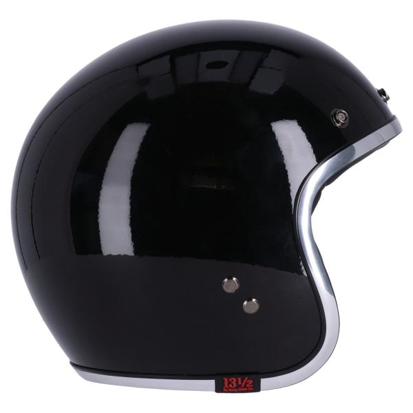 13 1/2 Skull bucket helmet black, Size M