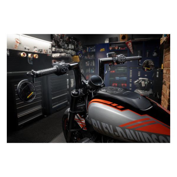 Killer Custom, 2" Killer Bull fat bar. 4" rise Lenkrad für Harley-Davidson® 21-25 RH1250S Sportster S; 22-25 RH975T Nightster; 23-25 RH975S Nightster Special