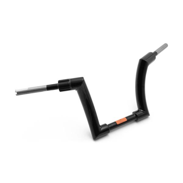 Killer Custom, Monarch 2" fat bar. 10" rise Lenkrad für Harley-Davidson® 82–24 H-D mech. & E-Gasgriff (außer 88–11 Springer) mit 1,25-Zoll-Riser. Ausgenommen Modelle mit hydraulischem Kupplungsgeberzylinder