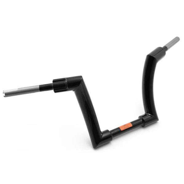 Killer Custom, Killer Bull 2" fat bar. 12" rise Lenkrad für Harley-Davidson® 82–24 H-D mech. & e-Gas (ausgenommen 18–24 Fatboy mit serienmäßigen Risern; ausgenommen 88–11 Springer) mit 1,25" I.D. Risern. Ausgenommen Modelle mit hydraulischem Kupplungsgebe