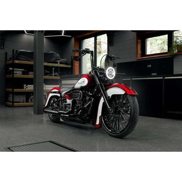 Killer Custom, Killer Bull 2" fat bar. 12" rise Lenkrad für Harley-Davidson® 82-24 H-D mech. & e-throttle 18-24 Fatboy
