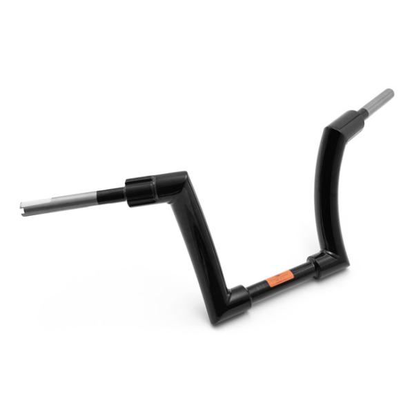 Killer Custom, Monarch 2" Fat bar. 10" rise Lenkrad für Harley-Davidson® 82–24 H-D mech. & e-Throttle (ausgenommen 88–11 Springer) mit 1" I.D. Risern. Ausgenommen Modelle mit hydraulischem Kupplungsgeberzylinder