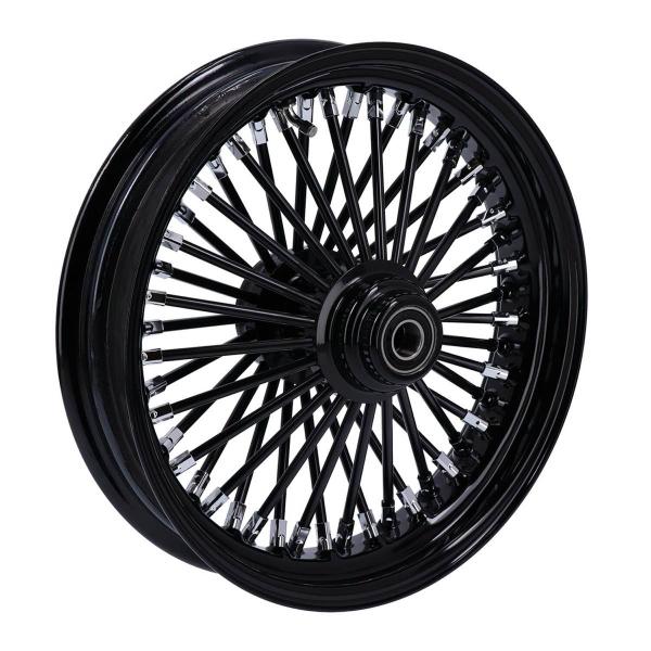 MCS radial 48 fat spoke front wheel 3.50 x 16 SF black – 04-05 FXDWG