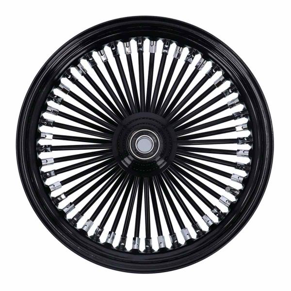 MCS radial 48 fat spoke front wheel 3.50 x 16 SF black – 04-05 FXDWG