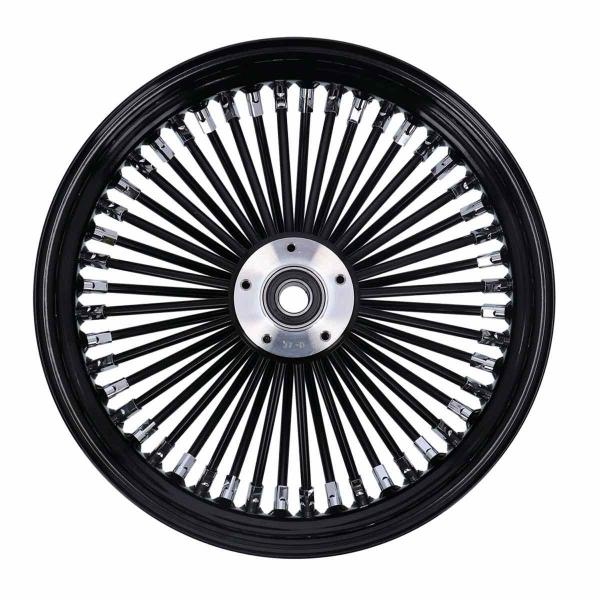MCS radial 48 fat spoke front wheel 3.50 x 16 SF black – 04-05 FXDWG