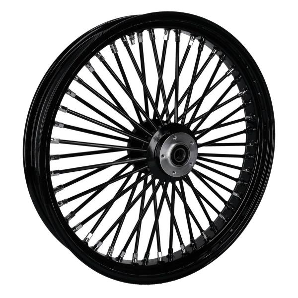 MCS radial 48 fat spoke front wheel 3.50 x 23 SF black – 04-05 FXDWG