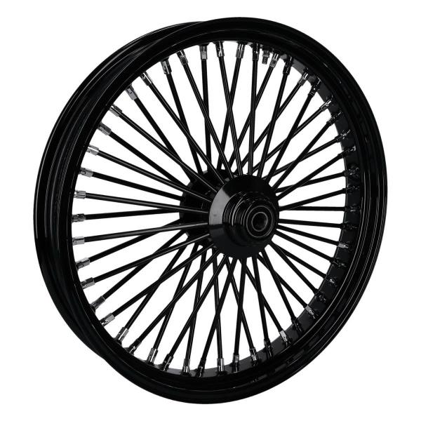 MCS radial 48 fat spoke front wheel 3.50 x 23 SF black – 04-05 FXDWG