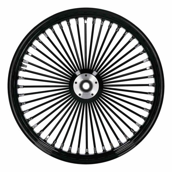MCS radial 48 fat spoke front wheel 3.50 x 23 SF black – 04-05 FXDWG
