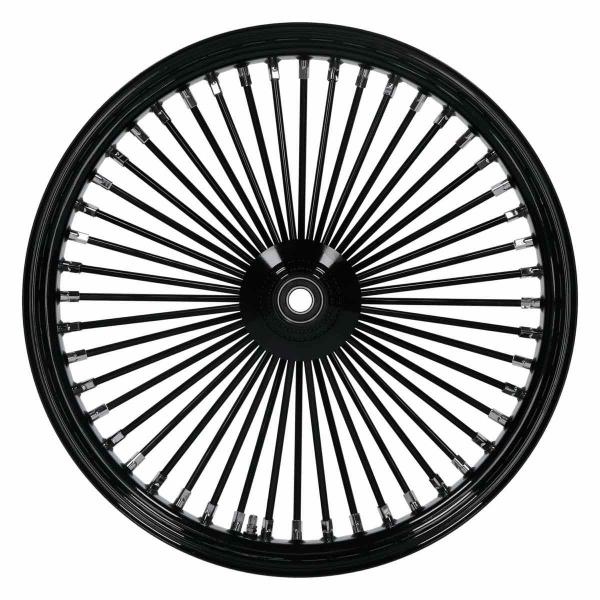MCS radial 48 fat spoke front wheel 3.50 x 23 SF black – 04-05 FXDWG