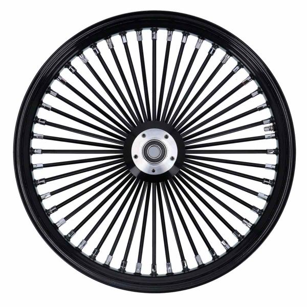 MCS-Radialspeichen-Vorderrad mit 48 Fat Spoke, 3.50 x 23, DF, schwarz – Custom-Anwendungen