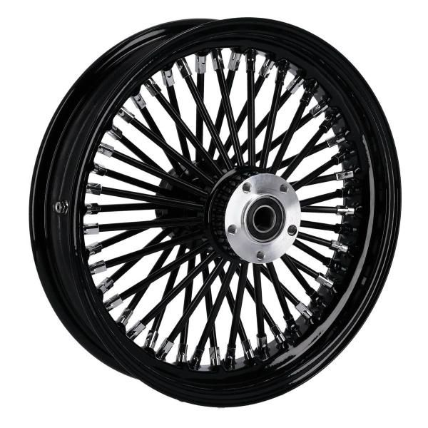 MCS-Radialspeichen-Hinterrad mit 48 Fat Spoke, 3.50 x 16, schwarz – 06-07 Dyna; 02-07 FLT/Touring; 05-07 XL Sportster (NU)